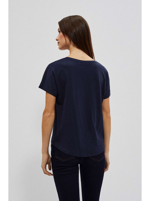 Moodo Bluza zotiskom obraza granatno rdeče Moodo