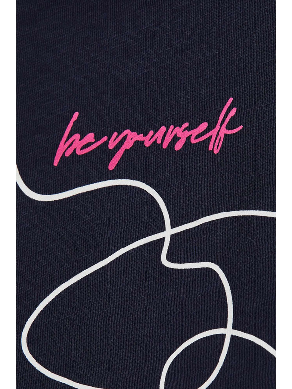 Moodo Bluza zotiskom obraza granatno rdeče Moodo