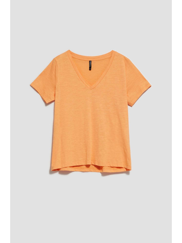 Moodo Bombažna bluza z V-izrezom Moodo