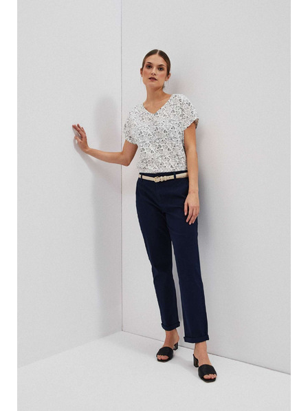 Moodo Majica z okrasnim zadnjim delom bisernega sijaja Moodo