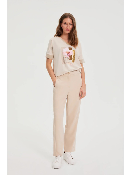 Moodo Bluza s potiskom bež Moodo