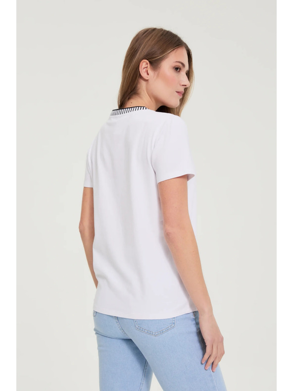 Moodo Majica s potiskom bela Moodo