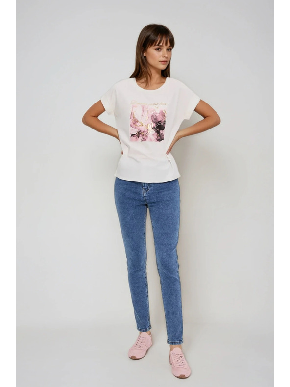 Moodo Ecru majica s potiskom Moodo