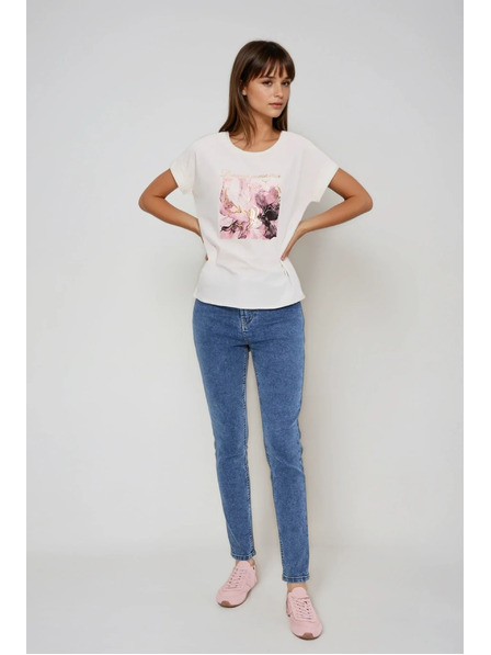 Moodo Ecru majica s potiskom Moodo