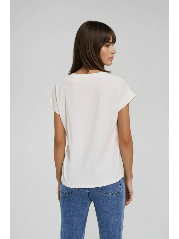 Moodo Ecru majica s potiskom Moodo