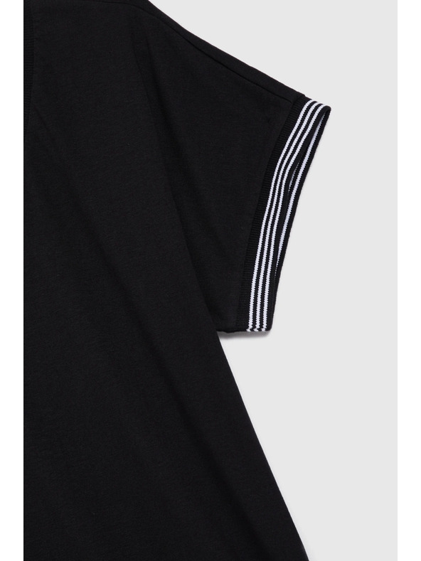 Moodo Črna bombažna bluza Moodo