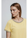 Moodo Rumena bluza z okrasnim robom Moodo