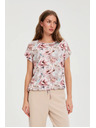 Moodo Roza cvetlična bluza Moodo