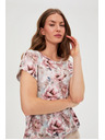 Moodo Roza cvetlična bluza Moodo