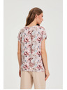 Moodo Roza cvetlična bluza Moodo