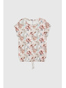 Moodo Roza cvetlična bluza Moodo