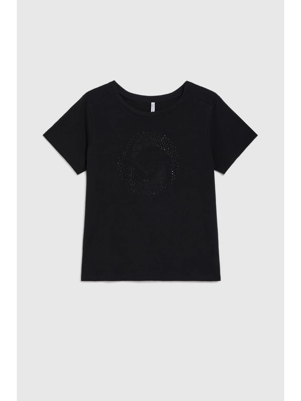 Moodo Črna bluza z žepi Moodo