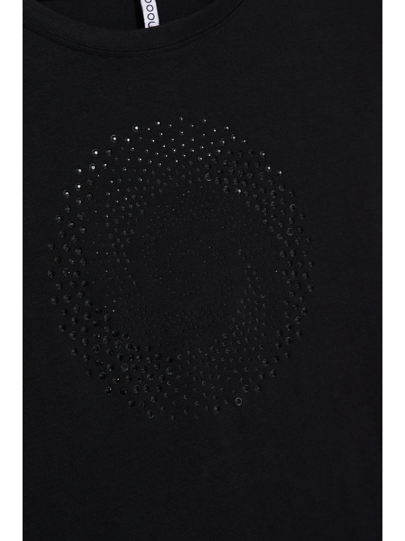 Moodo Črna bluza z žepi Moodo