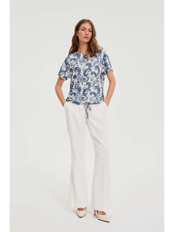 Moodo Bela top z paisley vzorcem Moodo