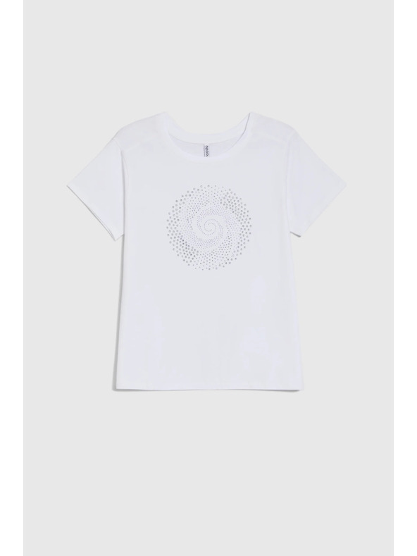 Moodo Bela bluza z žepi Moodo