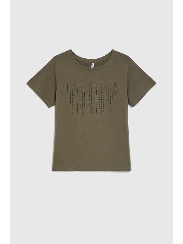 Moodo Olivna bluza z žepi Moodo