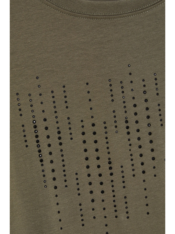 Moodo Olivna bluza z žepi Moodo