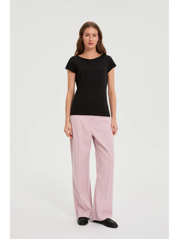 Moodo Bombažna majica črna Moodo