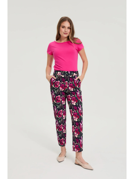 Moodo Bombažna fuksijska majica Moodo