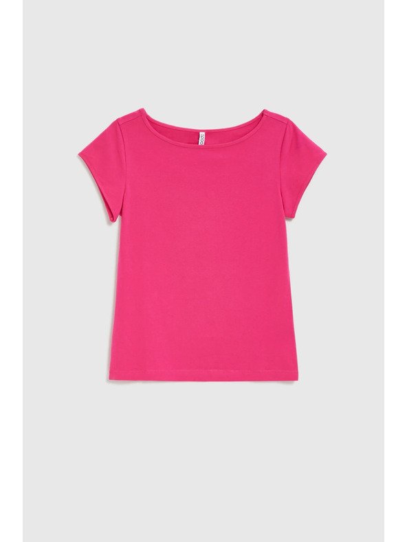 Moodo Bombažna fuksijska majica Moodo