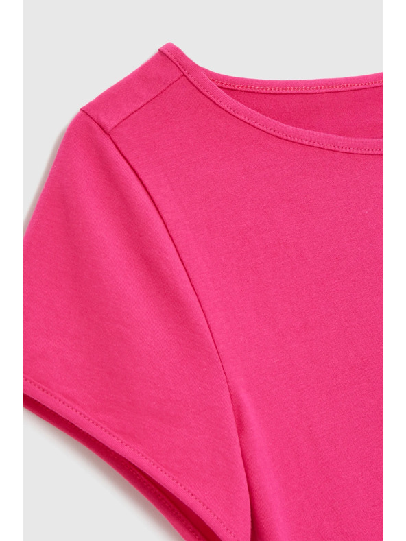 Moodo Bombažna fuksijska majica Moodo