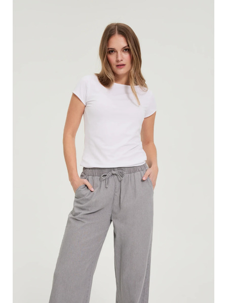 Moodo Bombažna bela majica Moodo