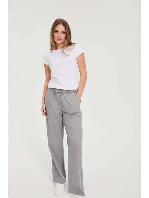 Moodo Bombažna bela majica Moodo