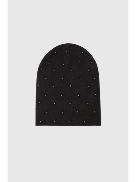 Moodo Kapa z biseri črne barve Moodo