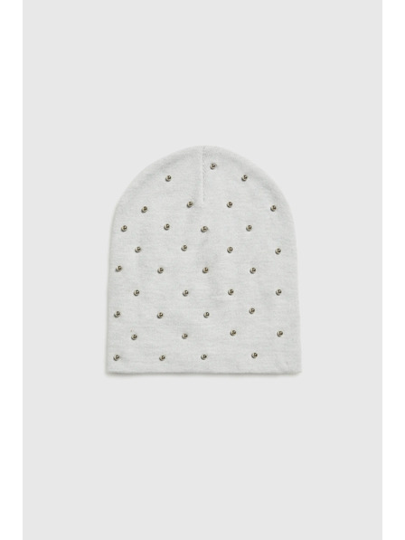 Moodo Kapa z biseri sive barve Moodo