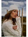 Moodo Zimska kapa bele barve Moodo