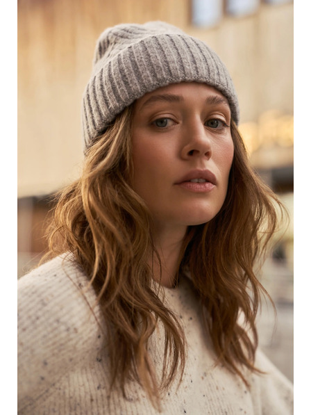 Moodo Kapa iz volne svetlo sive barve Moodo