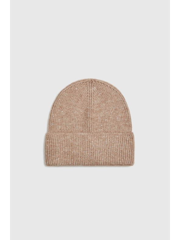 Moodo Kapa s cekini bežaste barve Moodo