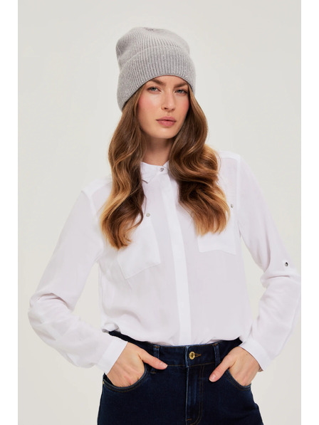 Moodo Kapa s cekini sive barve Moodo