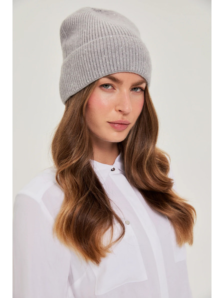 Moodo Kapa s cekini sive barve Moodo