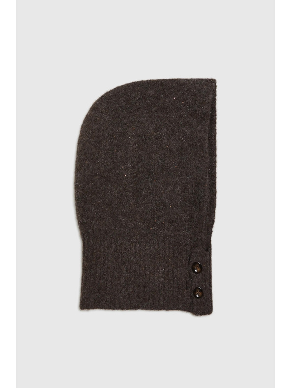 Moodo Pletena rjava kapuca Moodo