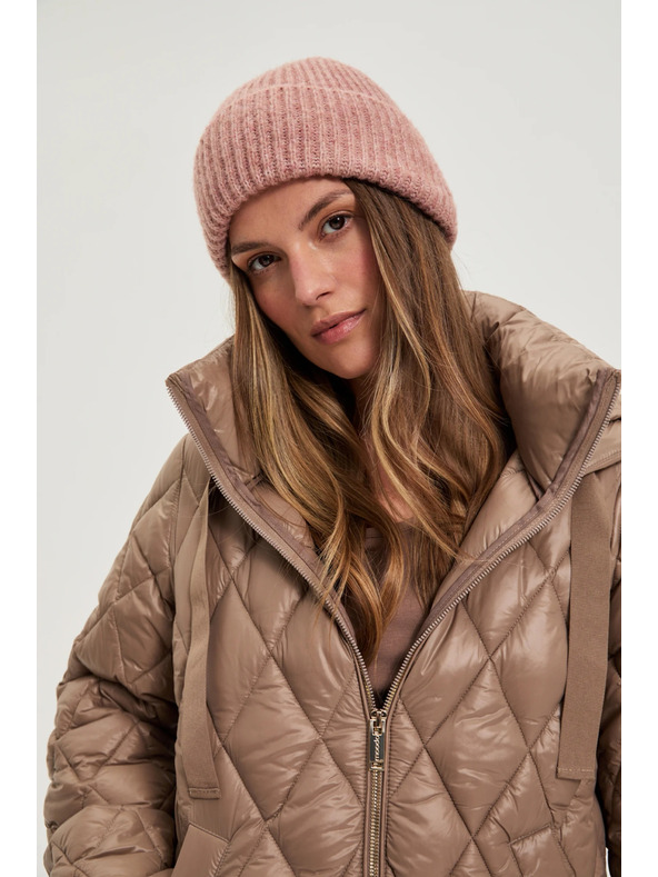 Moodo Kapa z volno temno roza barve Moodo