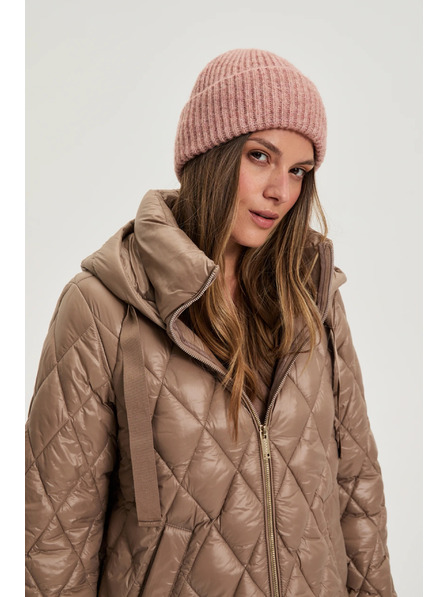 Moodo Kapa z volno temno roza barve Moodo