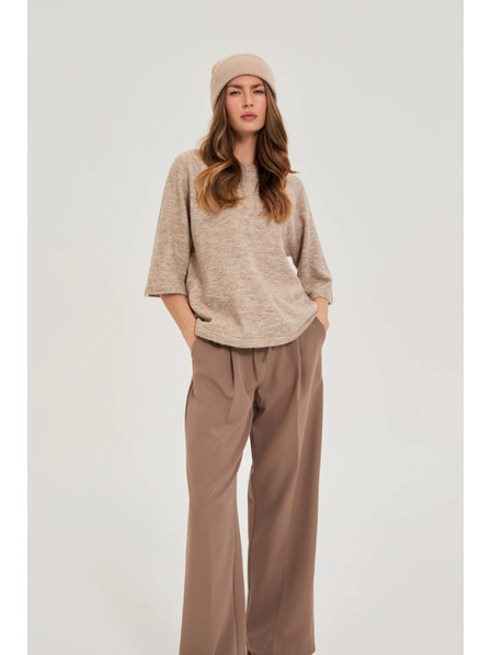 Moodo Kapa z metalnim nitjo bežaste barve Moodo