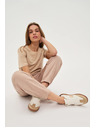Moodo Bežaste trenirka hlače Moodo