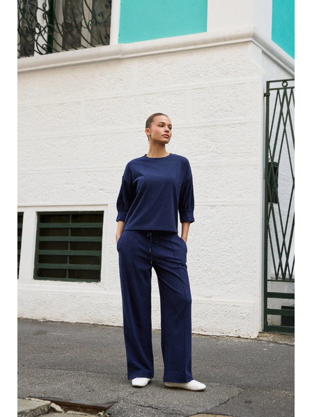 Moodo Temno modre trenirka hlače Moodo