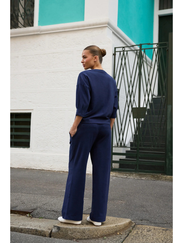 Moodo Temno modre trenirka hlače Moodo