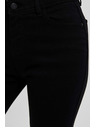 Moodo Skinny džínsy s srednjim pasom črne barve Moodo