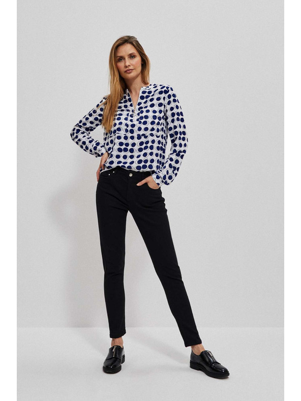 Moodo Grafitne push up džínsy Moodo