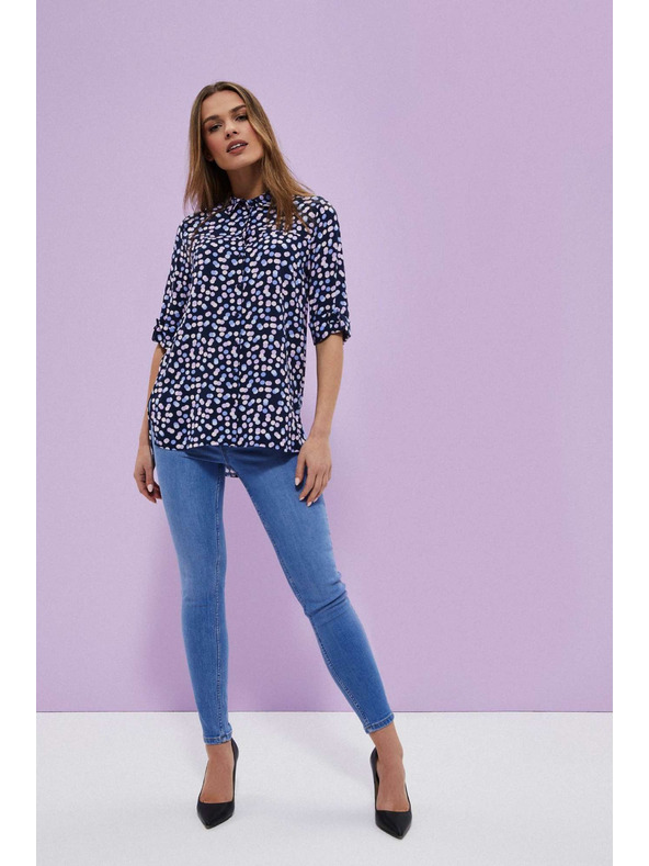 Moodo Modre push up džínsy Moodo