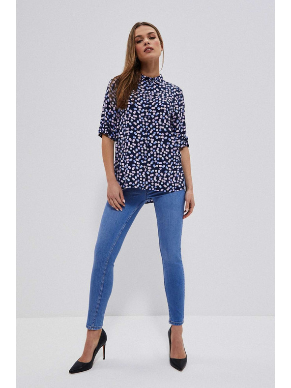 Moodo Modre push up džínsy Moodo