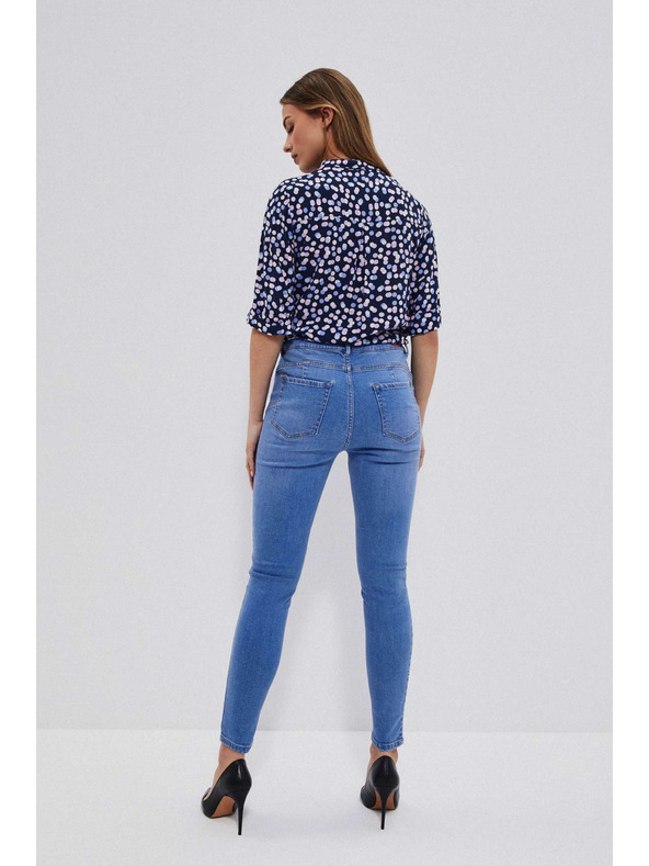 Moodo Modre push up džínsy Moodo