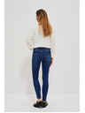 Moodo Temno modre skinny džínsy s srednjim pasom Moodo