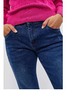 Moodo Temno modre džínsy z ravnim krojem Moodo
