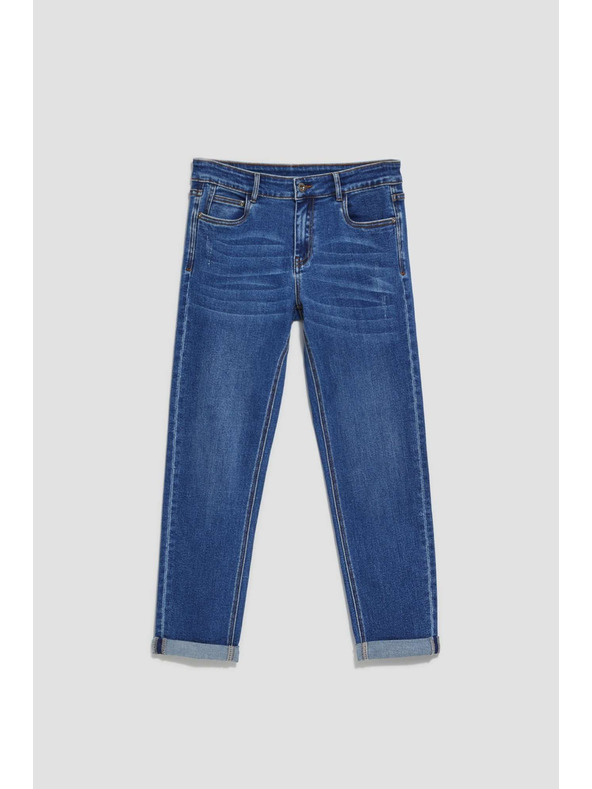 Moodo Temno modre džínsy z ravnim krojem Moodo