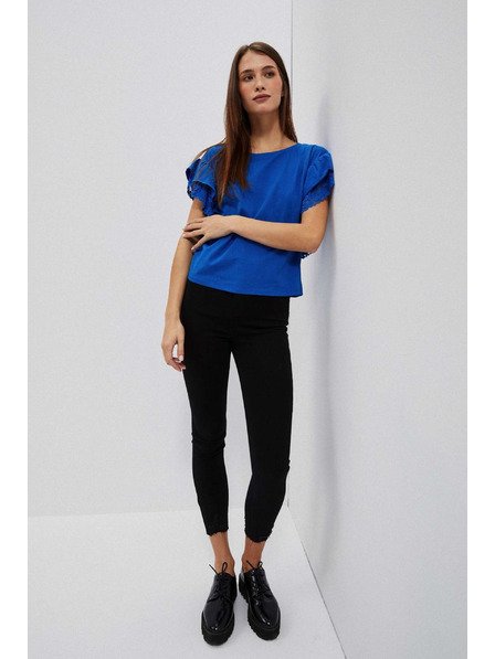 Moodo Oprijete džínsy z raztrganim robom Moodo